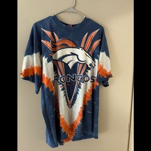 Retro Denver Broncos Tie Dye shirt